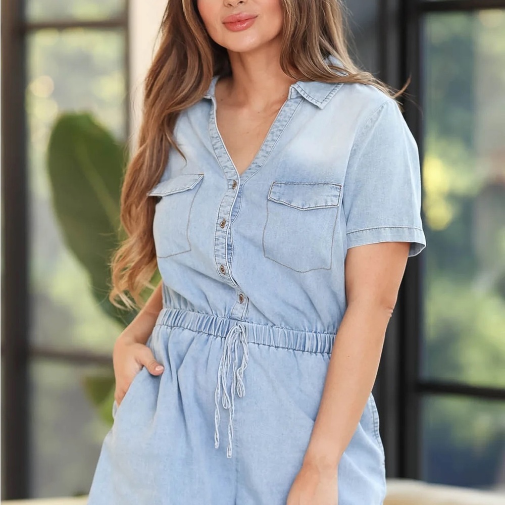 Blue Denim Jumpsuit